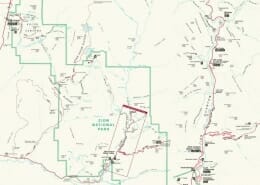 Zion National Park map